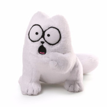 CHStoy white lovely simon's cat stuffed plush animal toy